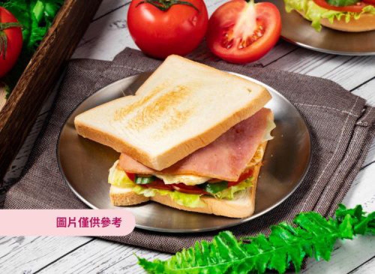 花生雙火腿吐司 | 初早餐