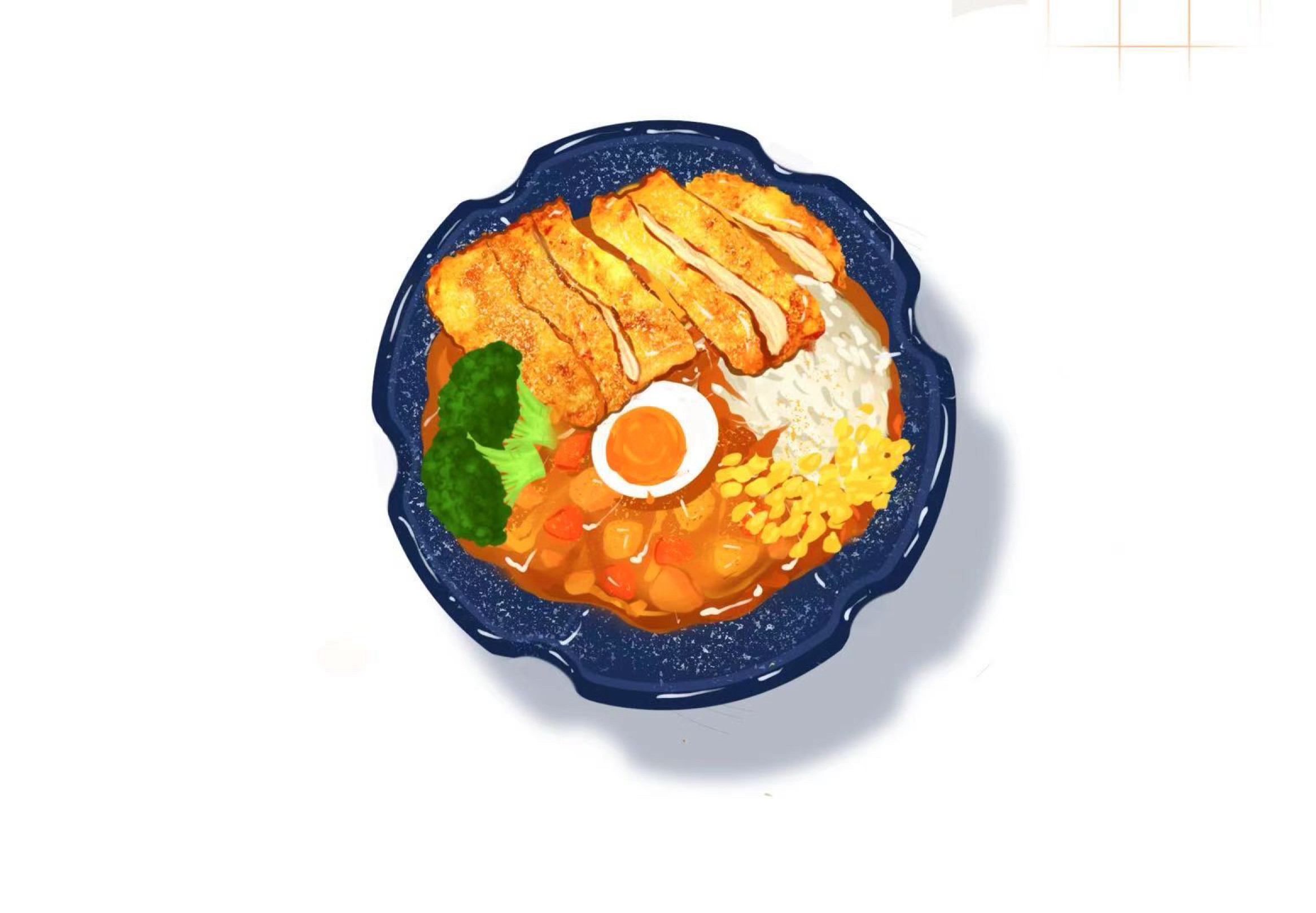 塔香雞腿排咖哩套餐 | 豬豬の拉麵屋-安南店